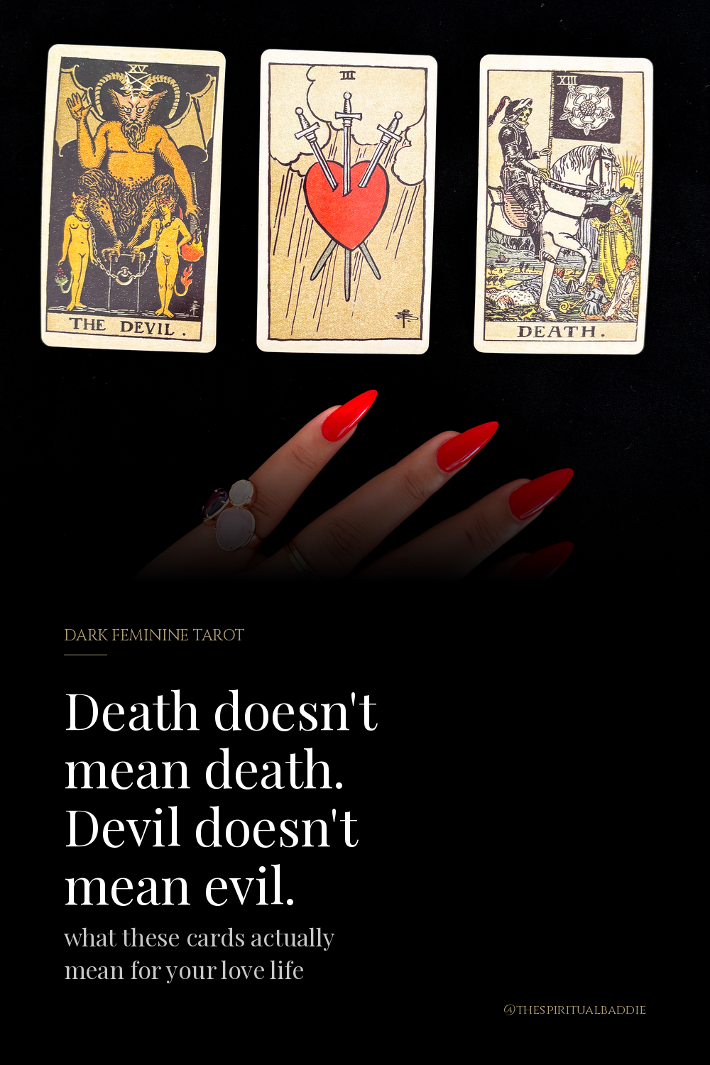 Death and The Devil tarot card meanings explained